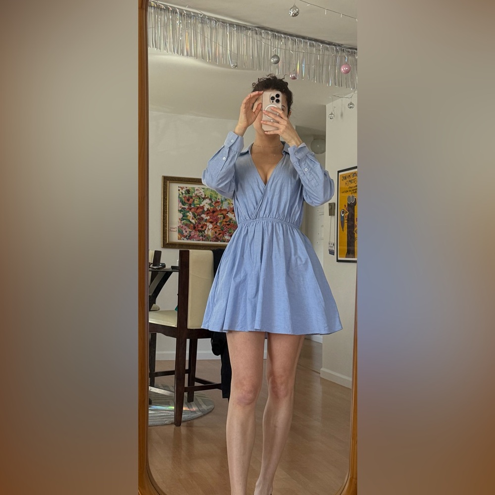 Zara blue sundress